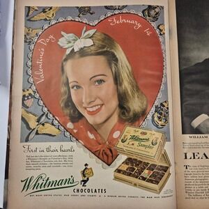 Vintage LIFE Magazine February 7 1944 WWII Ads Chesterfield Camel B-25 Aviation